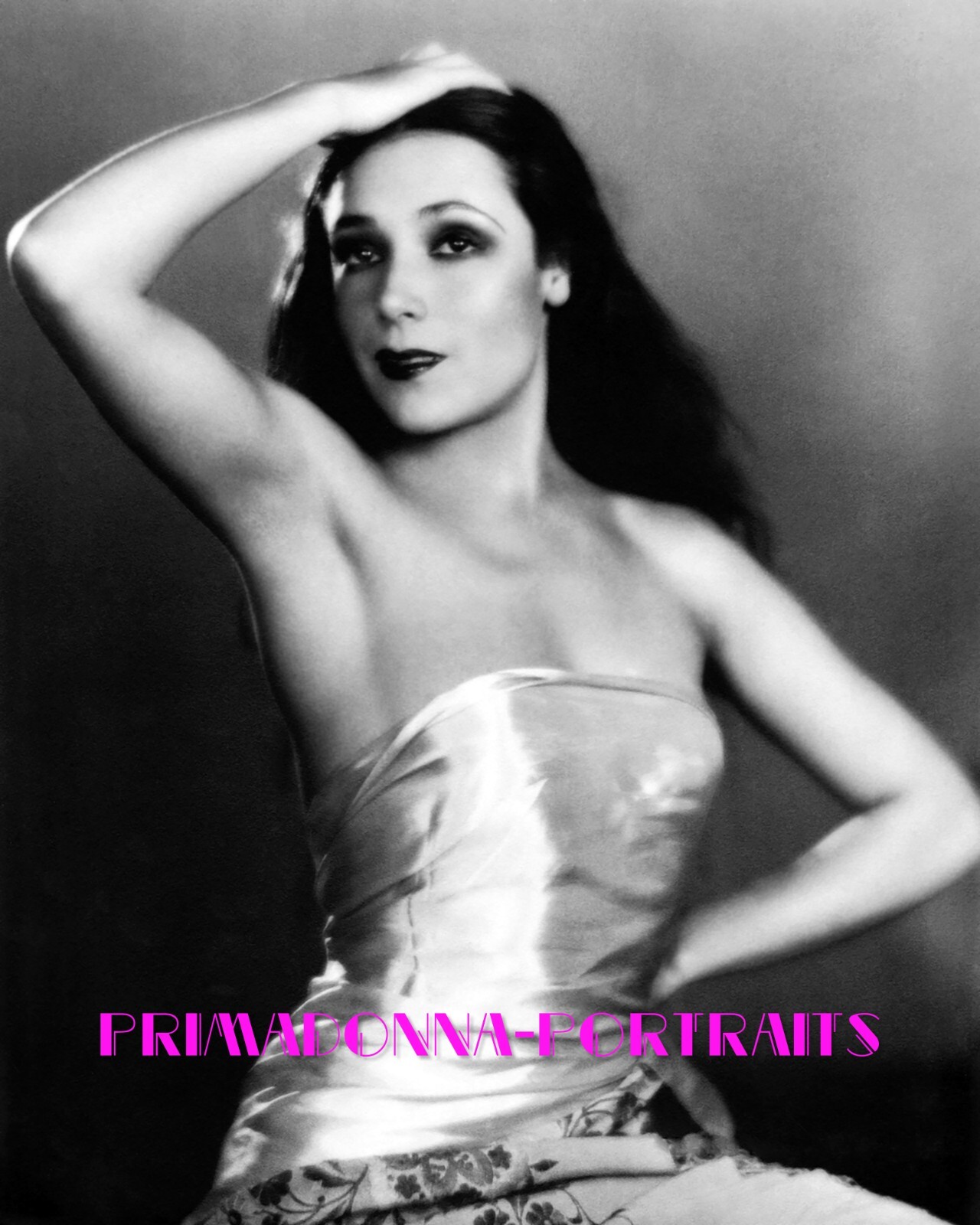 DOLORES DEL RIO 8X10 Lab Photo 1930s SEXY Delicate “EDWIN BOWER HESSER” PORTRAIT