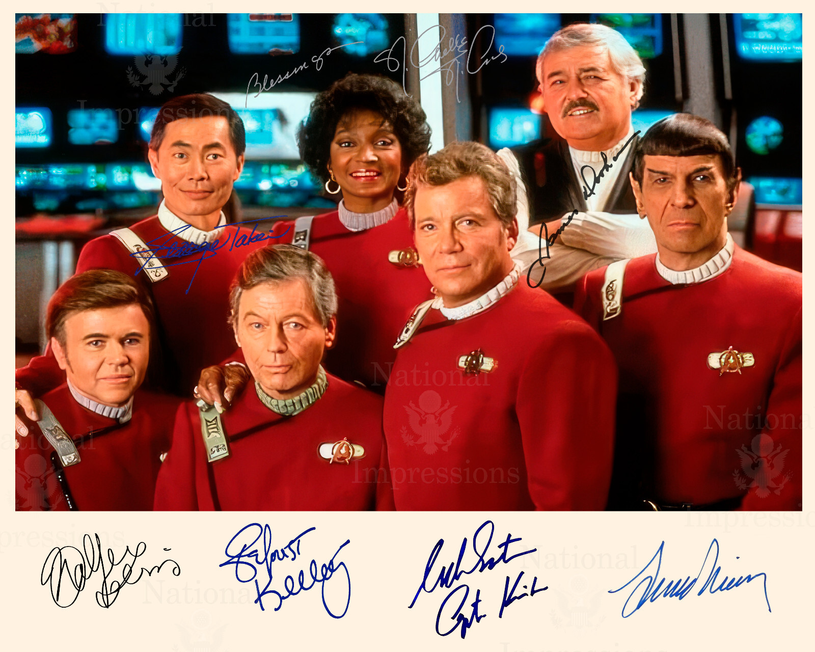 Entire Star Trek Original Cast 1960’s Autographed 8×10 Photo Kirk Spock REPRINT