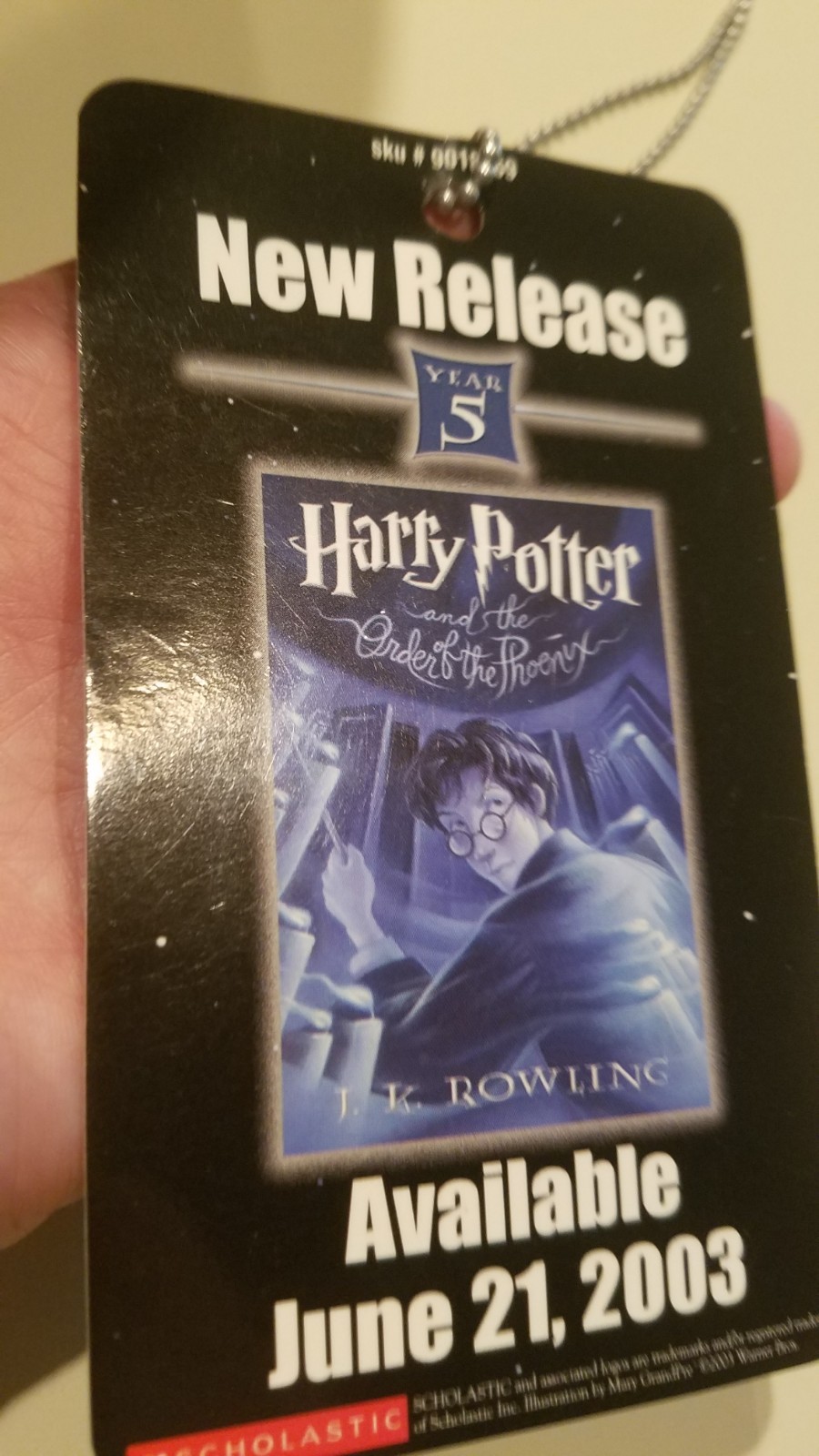 HARRY POTTER 5 BOOK RELEASE PASS June 21 2003 PROMO PASS Event *RARE*