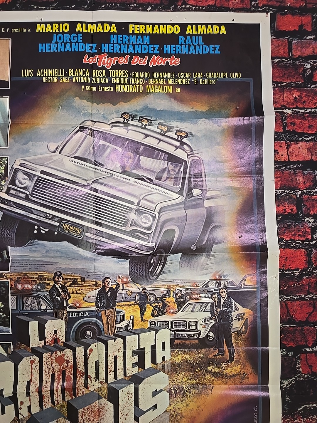 ORIGINAL 1990 LA CAMIONETA GRIS – Los Tigres Del Norte – Movie Poster 27″x37″