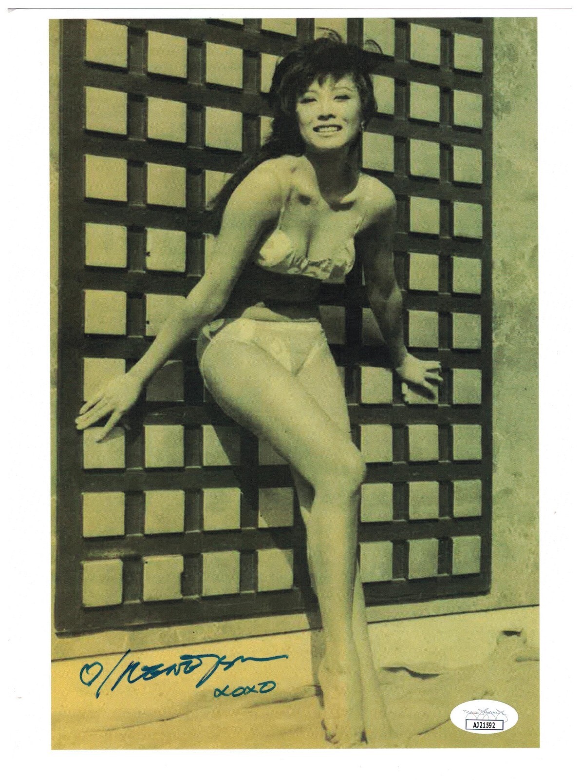 Irene Tsu Signed Autographed 8 1/2 x 11 Photo Actress JSA COA B