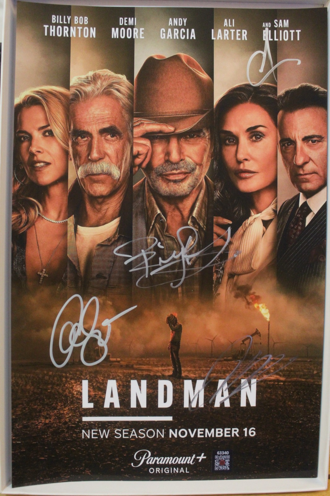 11×17 – Autographed Poster – LANDMAN – Billy Bob Thornton, Ali Larter + COA.