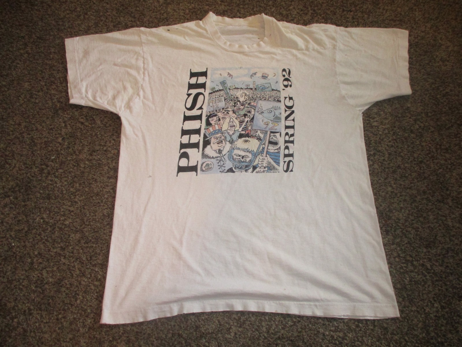Phish Pollock Spring 1992 Tour T-shirt single owner clean