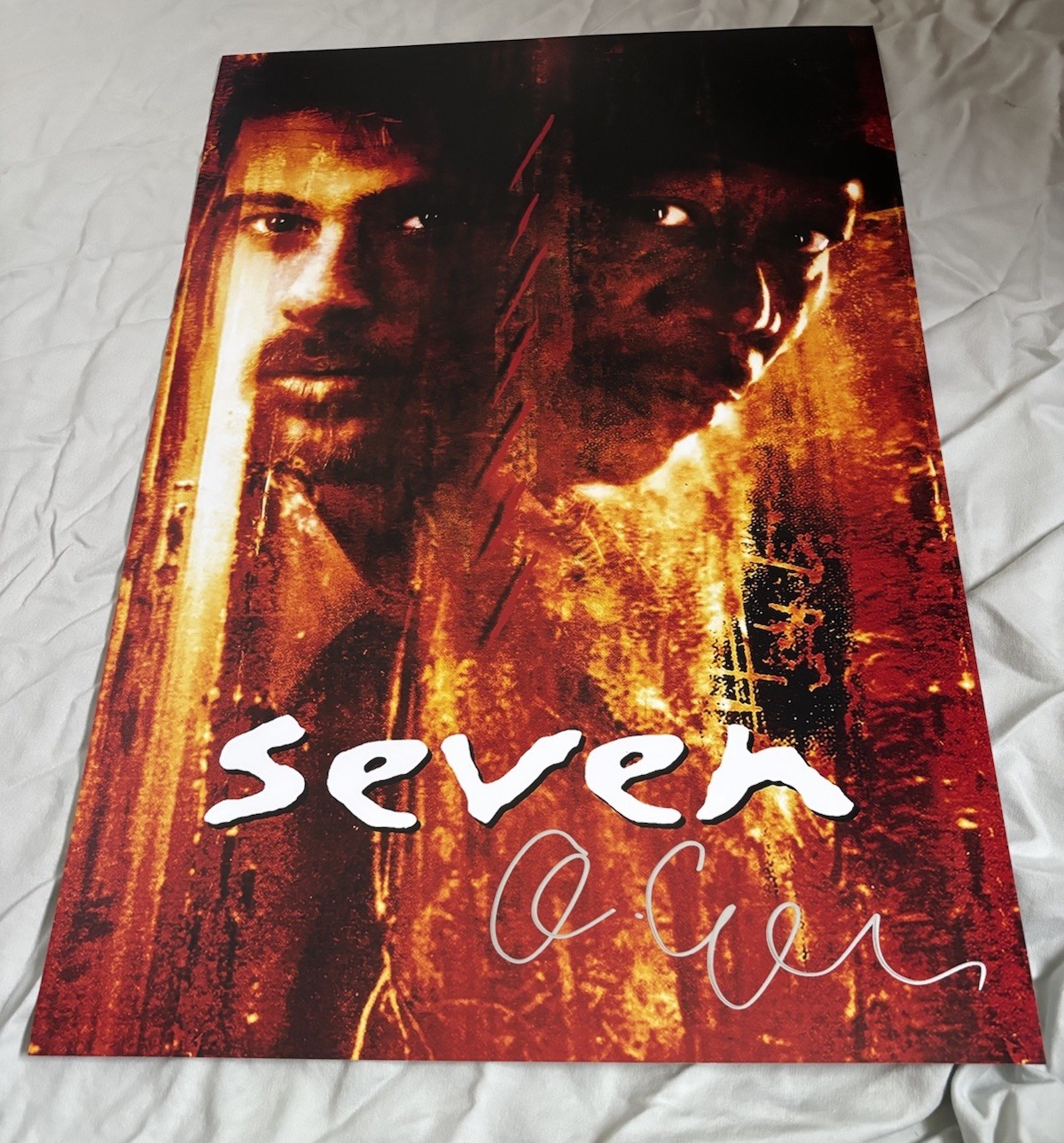 Andrew Kevin Walker Signed 12×18 Se7en Photo Writer With Proof