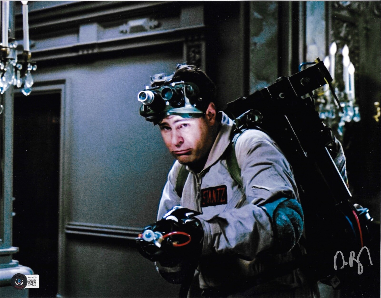 Dan Aykroyd Signed 11×14 Photo Ghostbusters Shoot Photo BAS Beckett Witnessed