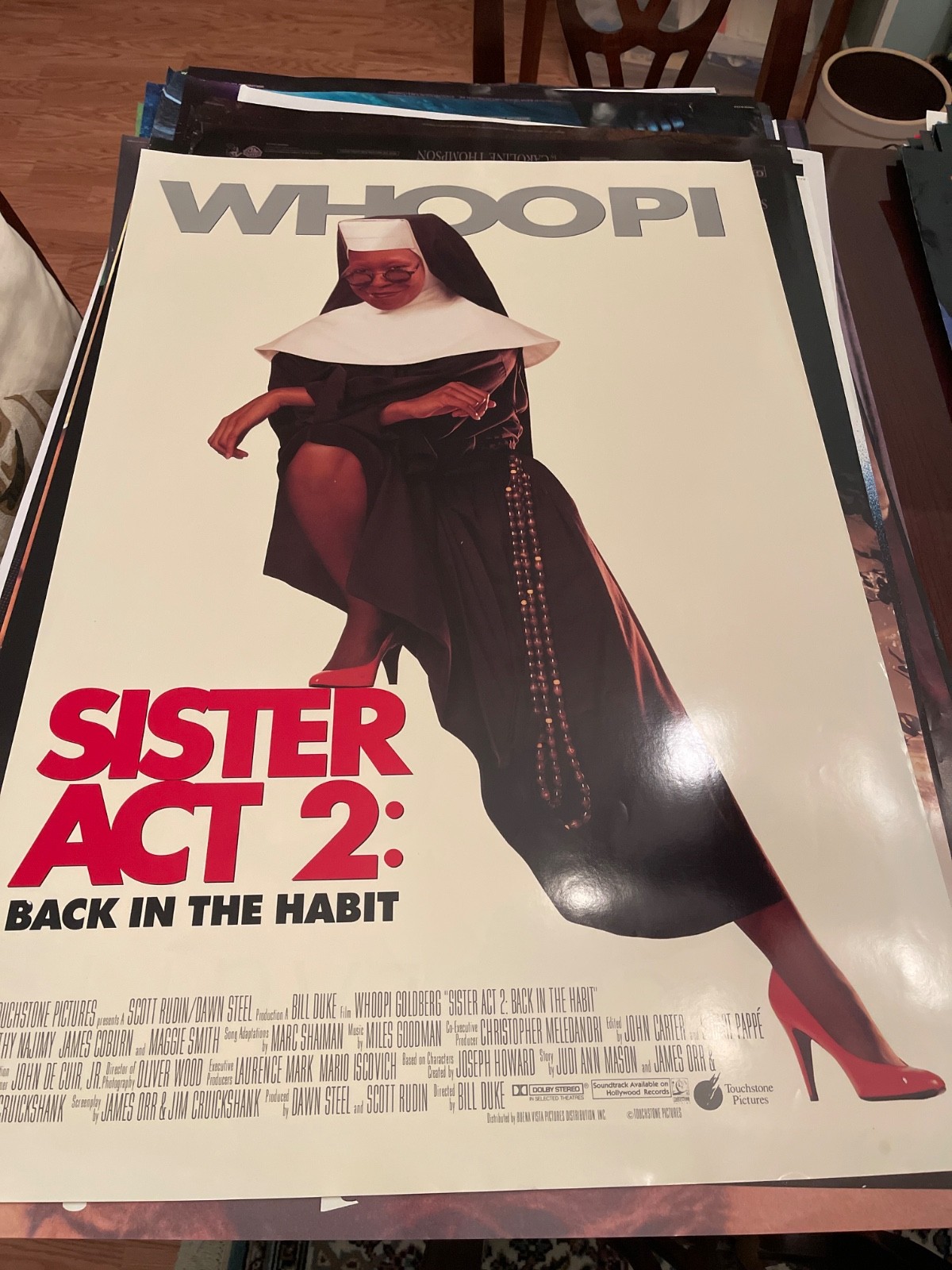 Sister Act 2 Back In The Habbit – original DS movie poster 27×40 D/S 1994