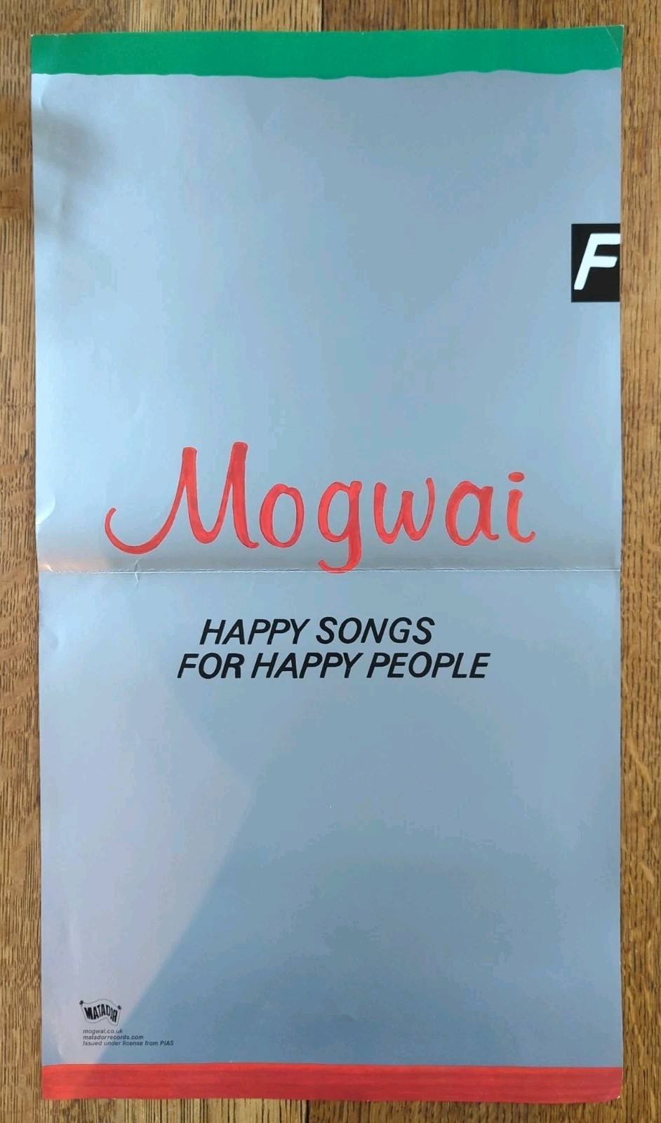 MOGWAI Happy Songs For Happy People PROMO POSTER Matador 2003