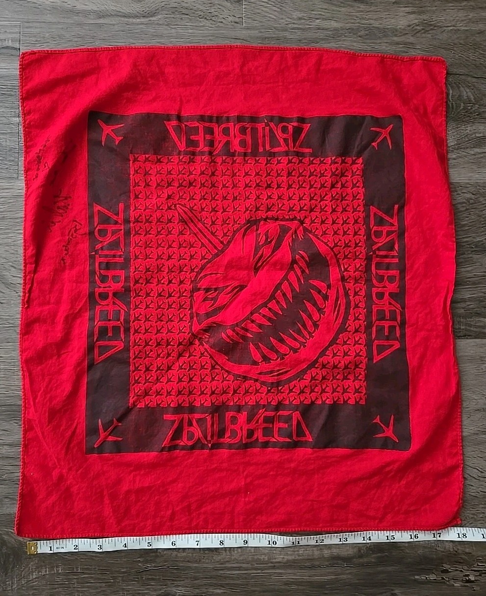 Splitbreed SIGNED 18″x 21″ Bandana Rap Dance Electronic Band Merch Monstercat