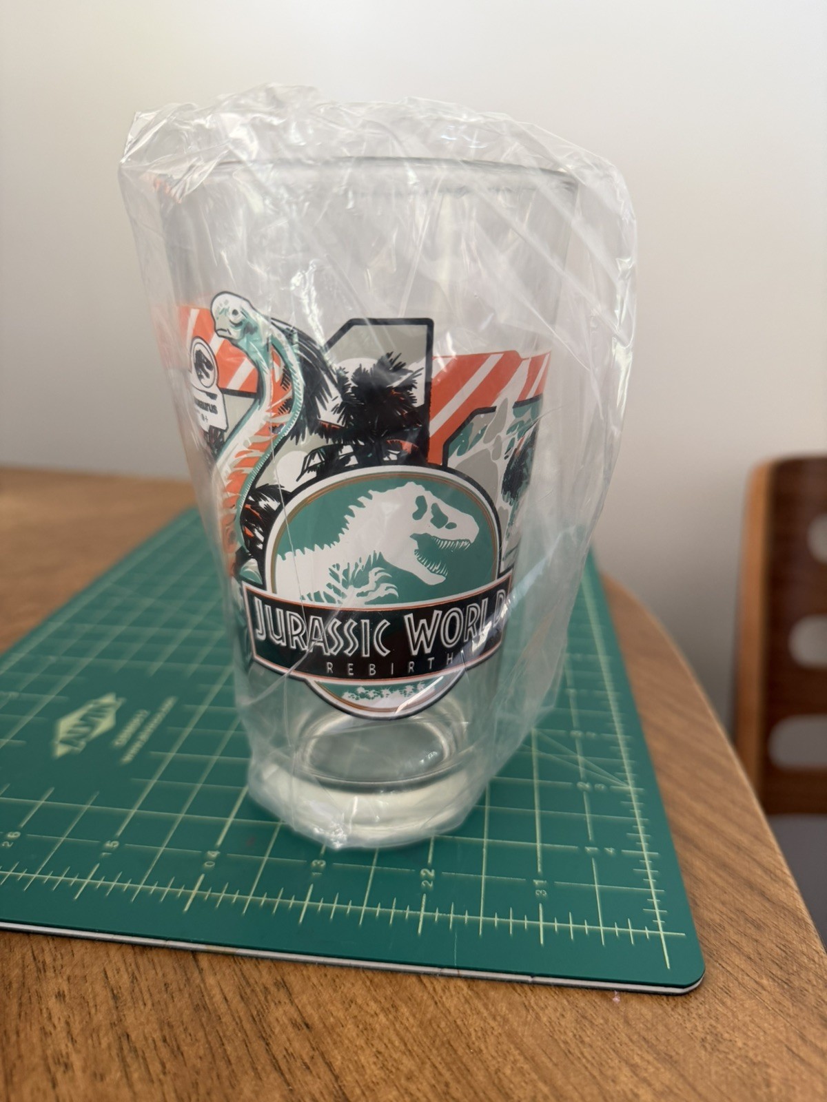 Jurassic World REBIRTH Pint Glass Alamo Drafthouse NEW
