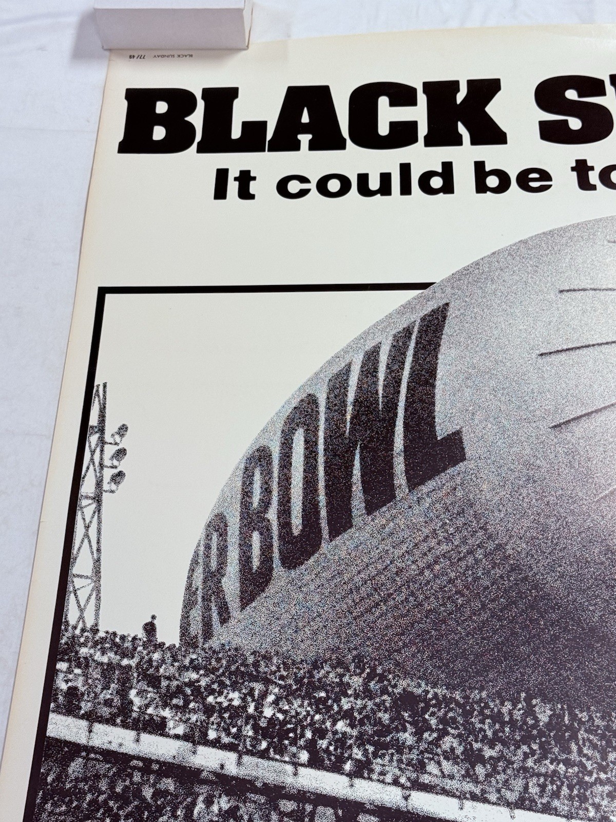 1977 Black Sunday Original 40×60 Movie Poster Bruce Dern Marthe Keller Football