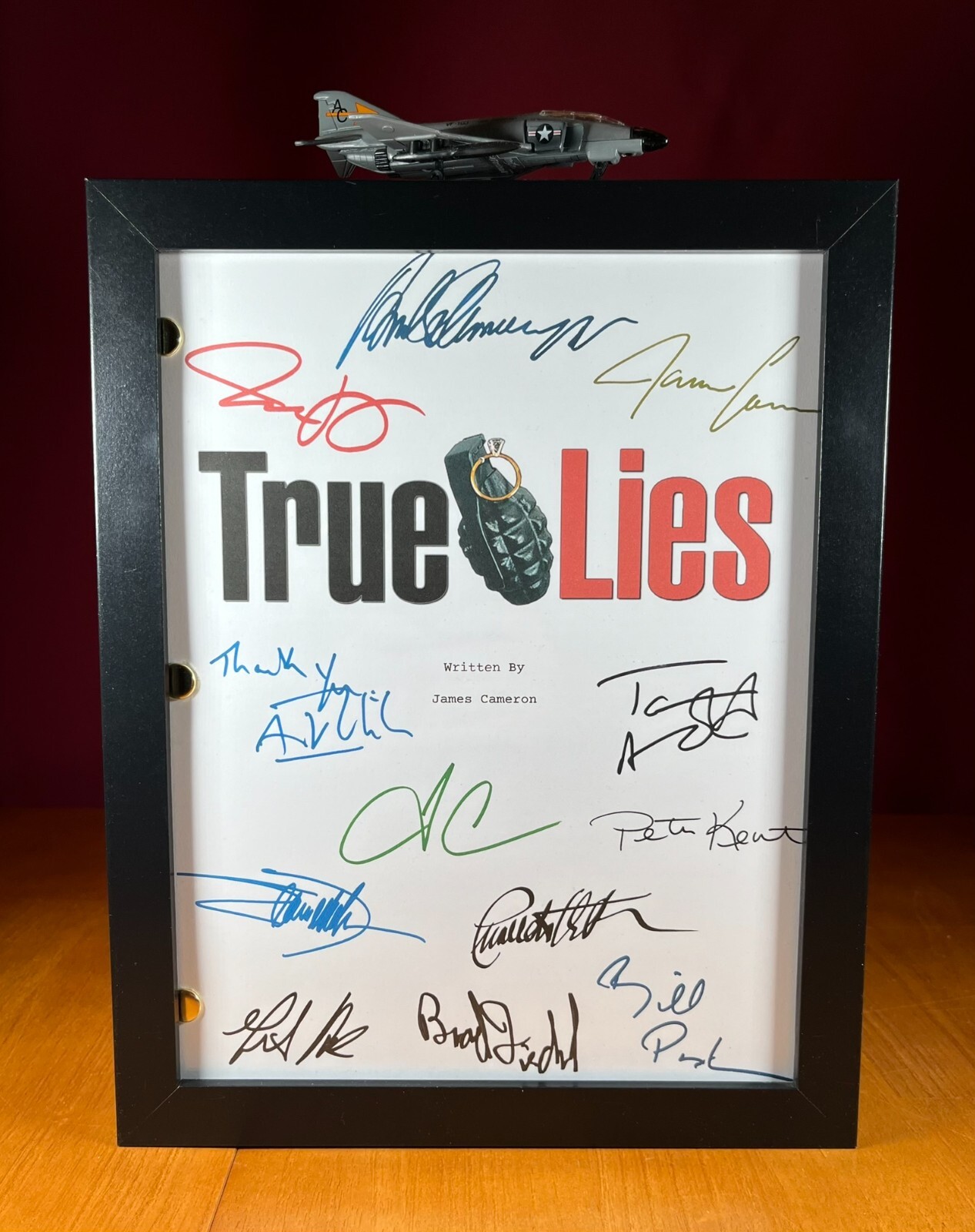 True Lies Script Signed- Autograph Reprints- 140 Pages- Arnold Schwarzenegger