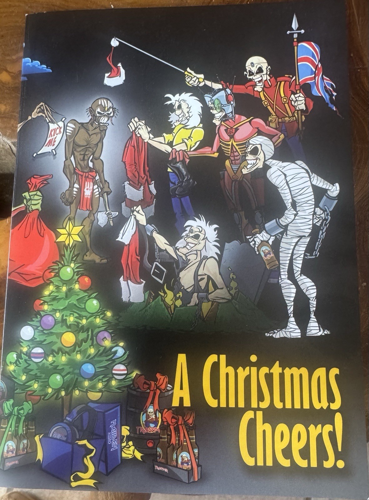A very special Iron Maiden 2015 Christmas Card! It’s Signed by Dave Murray