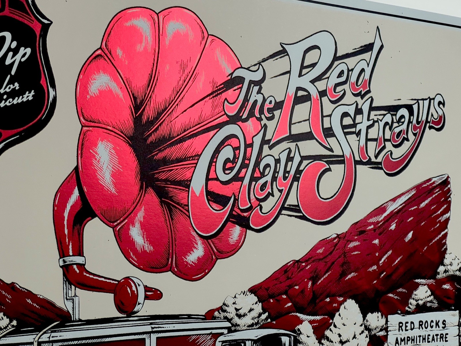 The Red Clay Strays Poster Red Rocks CO 9/15/25 Silkscreen #’d Show Edtn *FOIL*