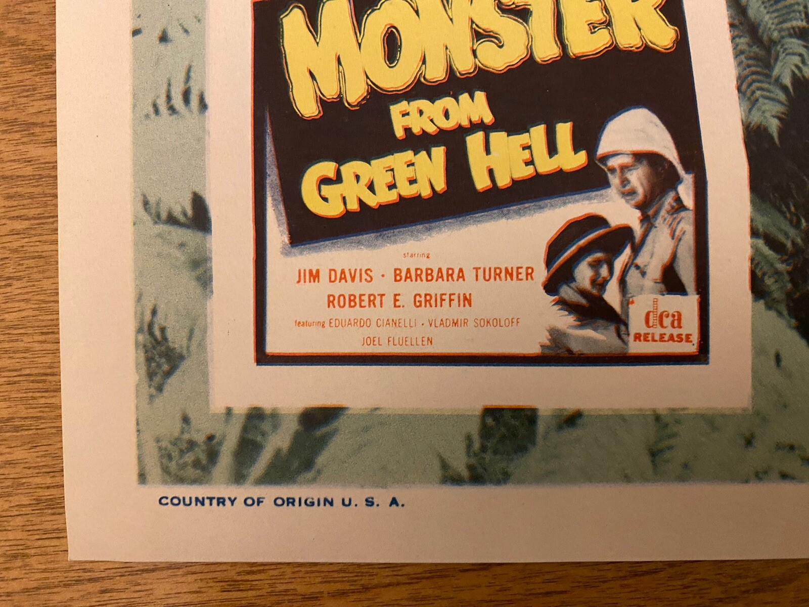 1957 Monster from Green Hell starring Jim Davis Sci-Fi Lobby Card Horror