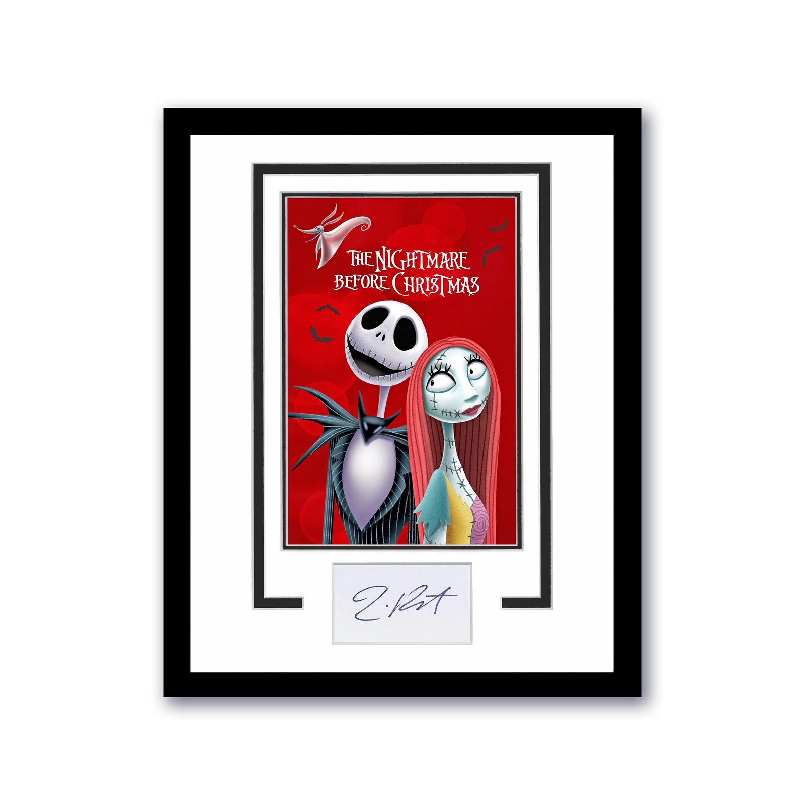 Nightmare Before Christmas Tim Burton Signed 11×14 Framed Photo Poster ACOA