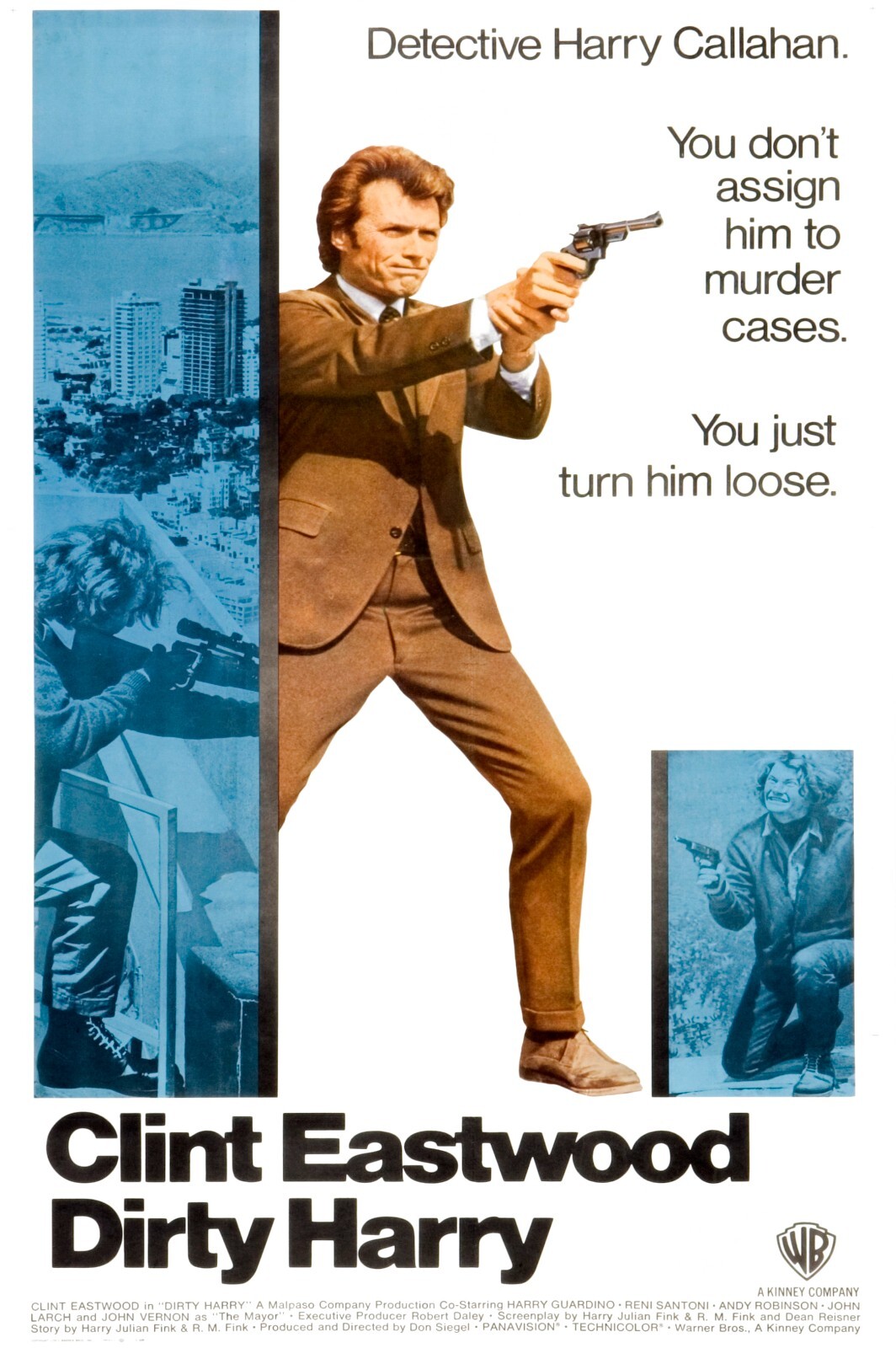 Dirty Harry movie poster (c) – Clint Eastwood – 11 x 17 inches