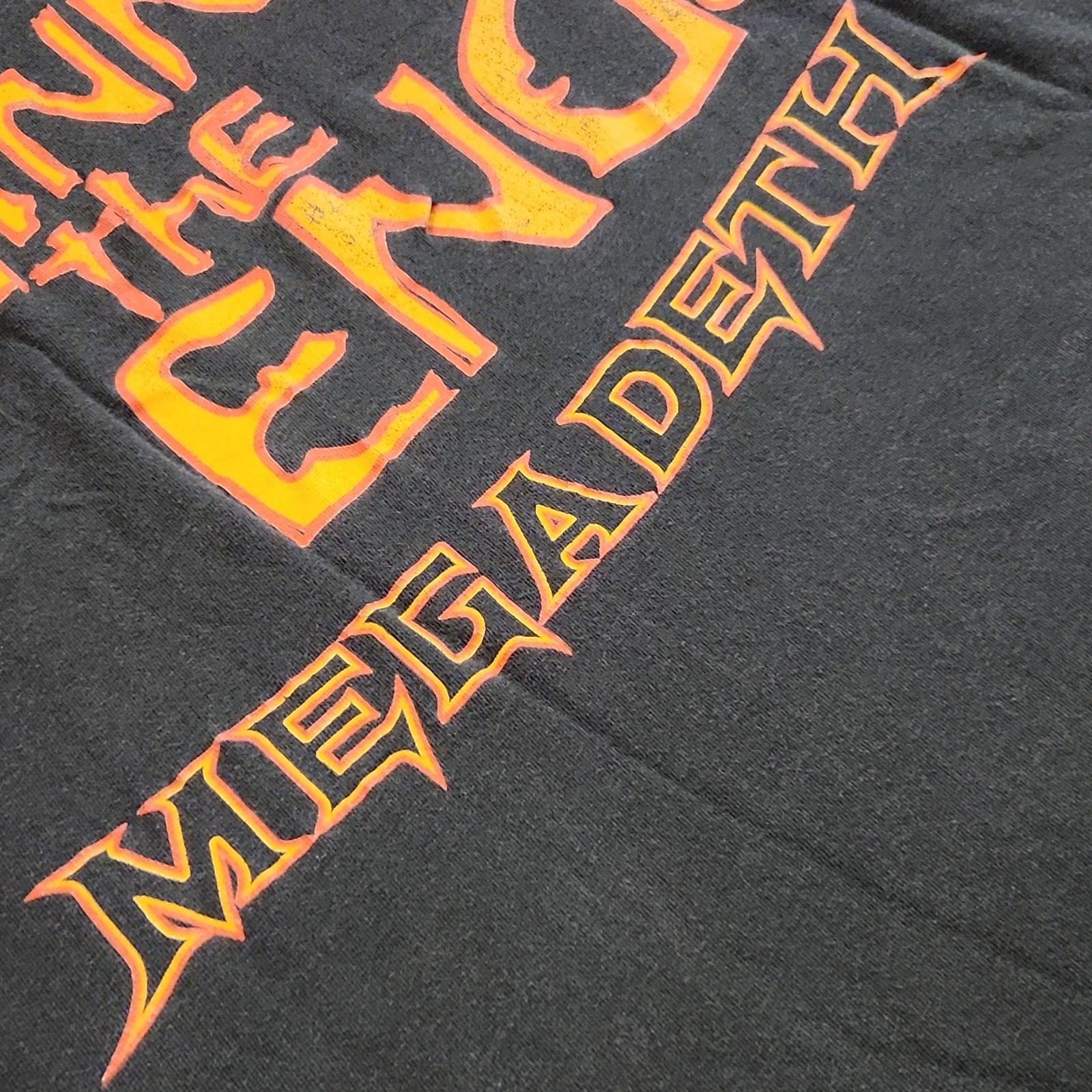 Vintage 1997 Megadeth Cryptic Writings Chaos Comics Shirt Vic Rattlehead XL
