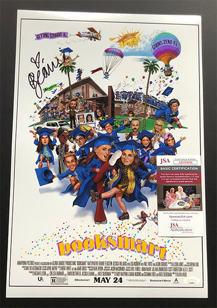 BEANIE FELDSTEIN signed 12X18 photo BOOKSMART POSTER JSA