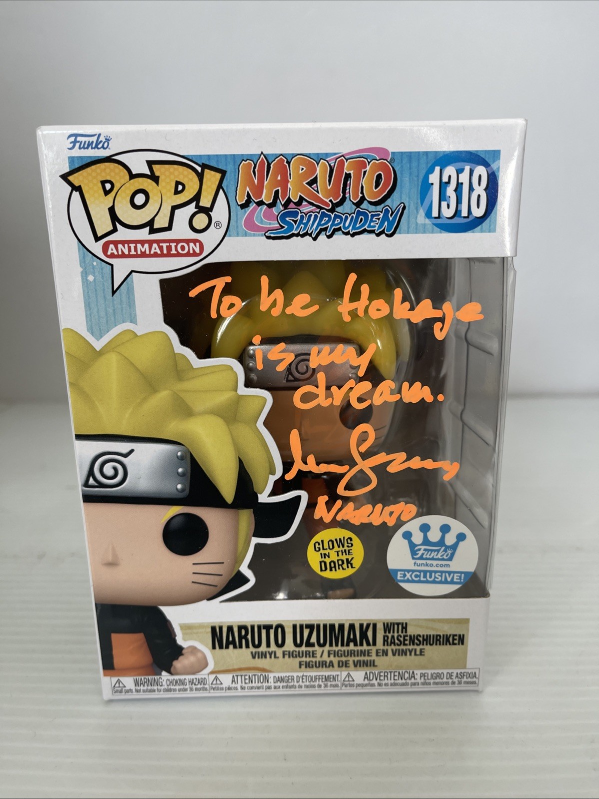 Maile Flanagan Signed Autographed Naruto Rasenshuriken Funko Pop 1318 JSA COA 3