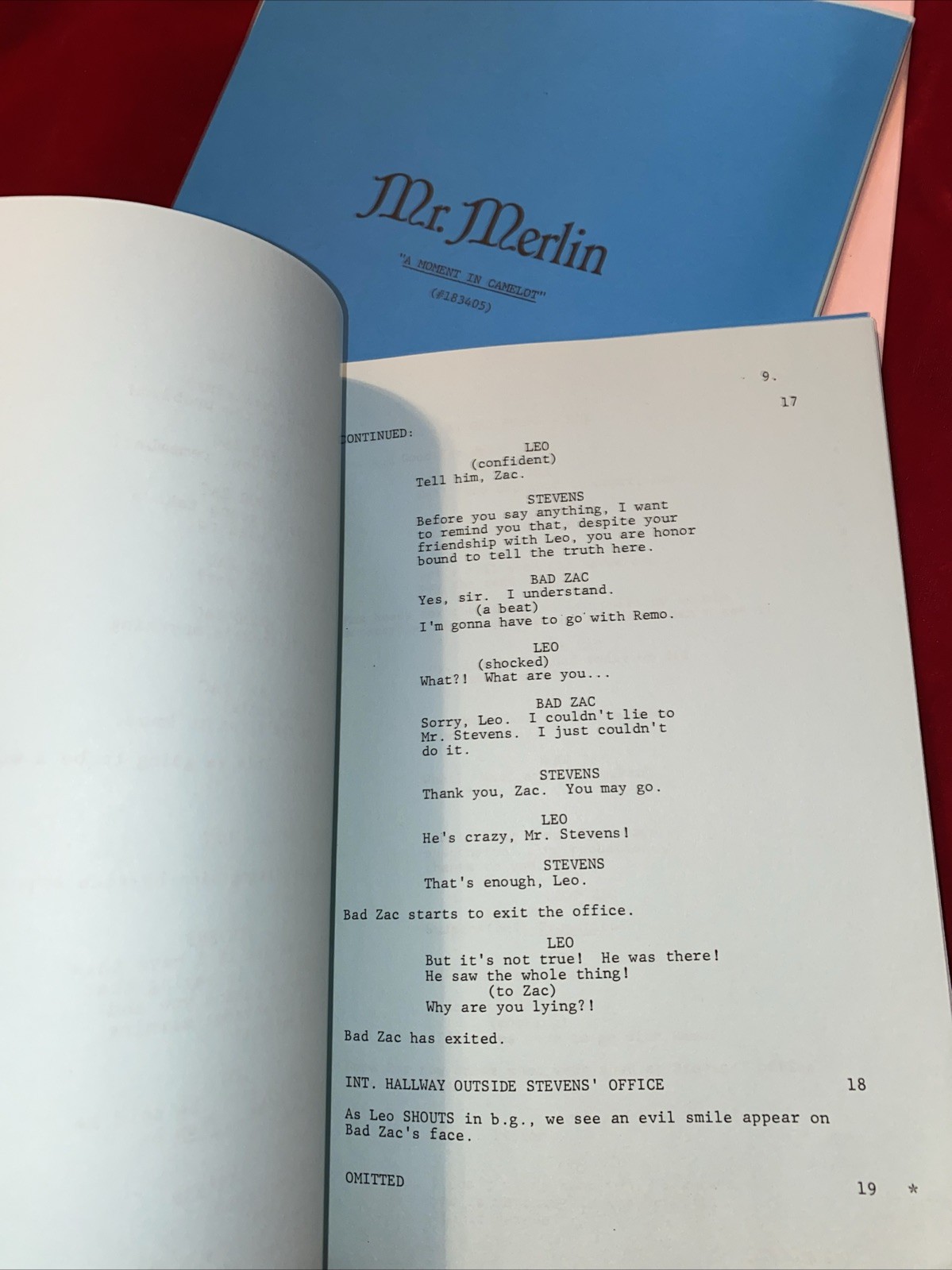 MR. MERLIN 1981 Original TV Show Scripts Two Faces of Zac & A Moment In Camelot