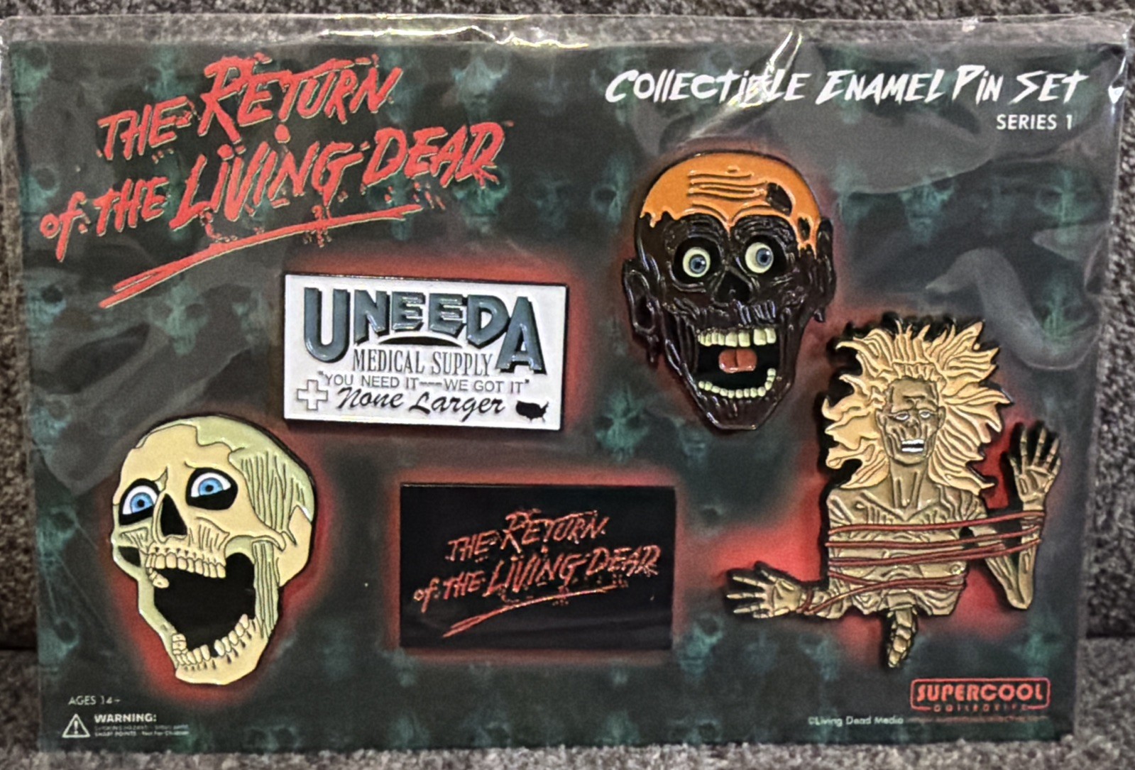 RARE Return Of The Living Dead 2023 EXCLUSIVE Enamel Pin Set, Limited To 500!