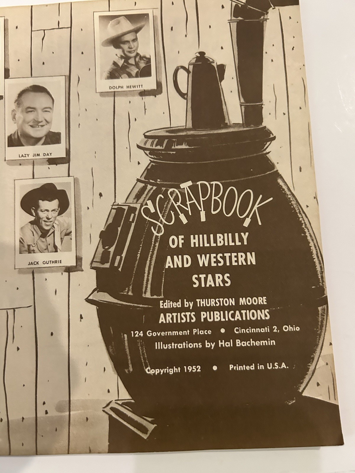1952 Scrapbook Hillbilly Western Stars And MGM Records Promo Photo Hank Williams