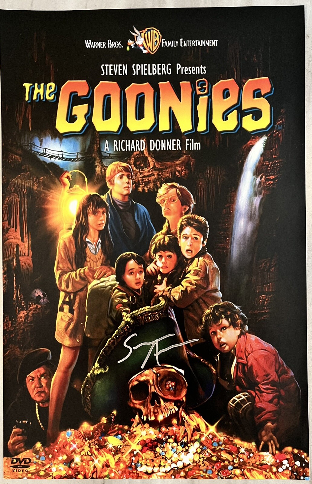 Sean Astin Signed 11×17 THE GOONIES Movie Poster Certificate HOLOGRAM