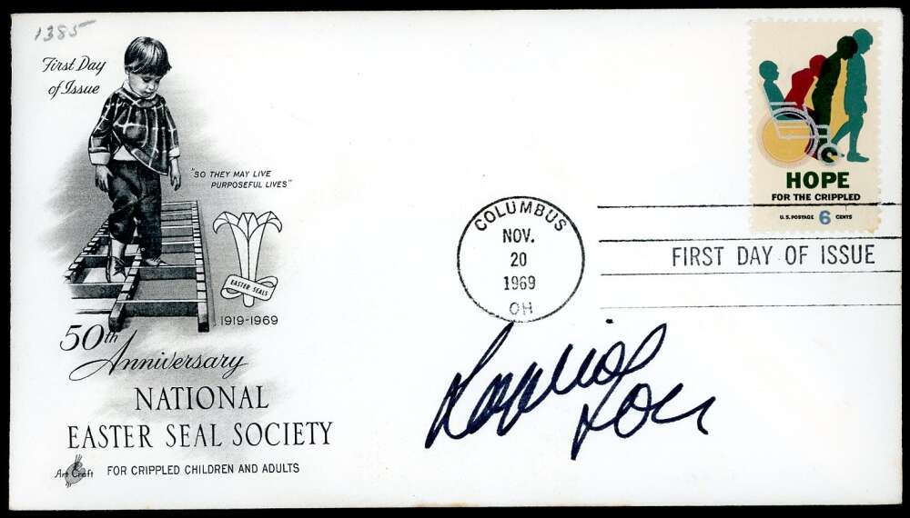 Sophia Loren PSA DNA Coa Signed 1969 First Day Cover Cache FDC Autograph