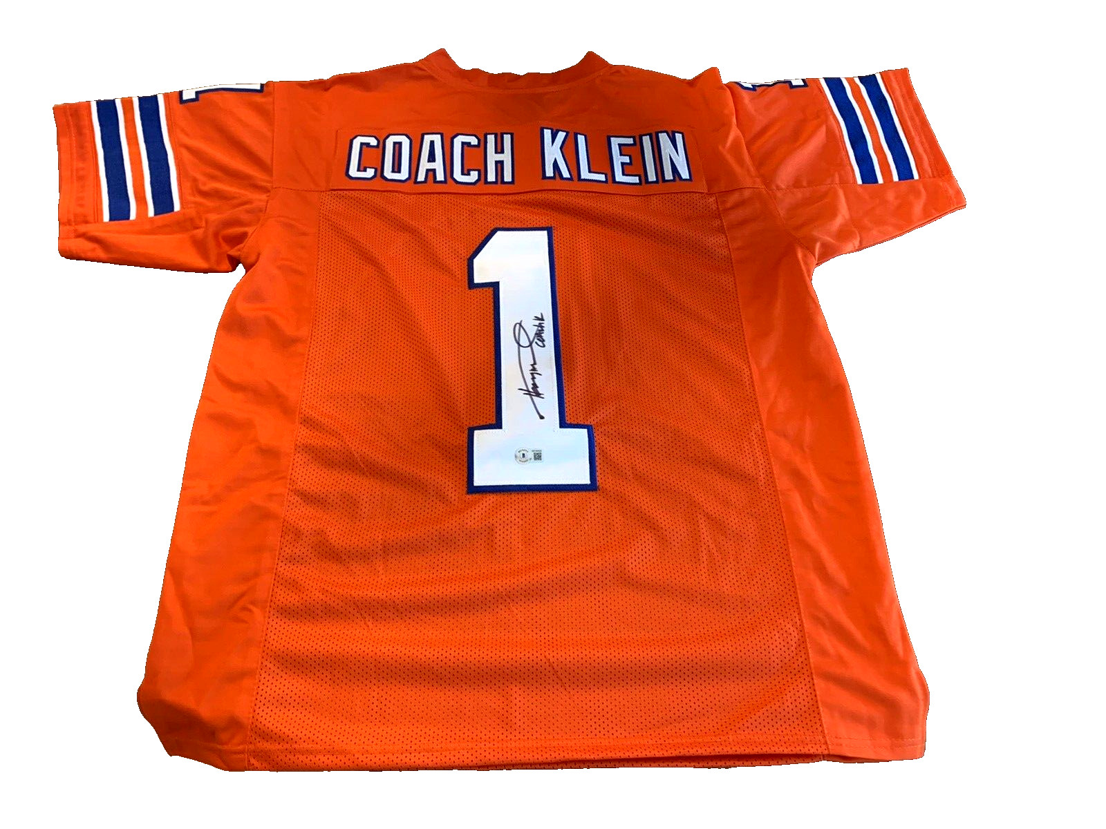 Henry Winkler The Waterboy Signed Orange Coach Klein Jersey XLG With COA (18C)