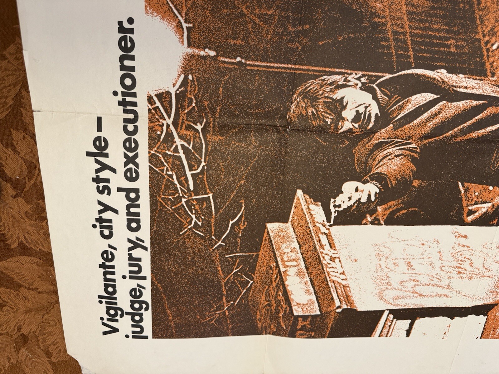 RARE DEATH WISH 1974 ORIGINAL MOVIE POSTER CHARLES BRONSON VIGILANTE CRIME