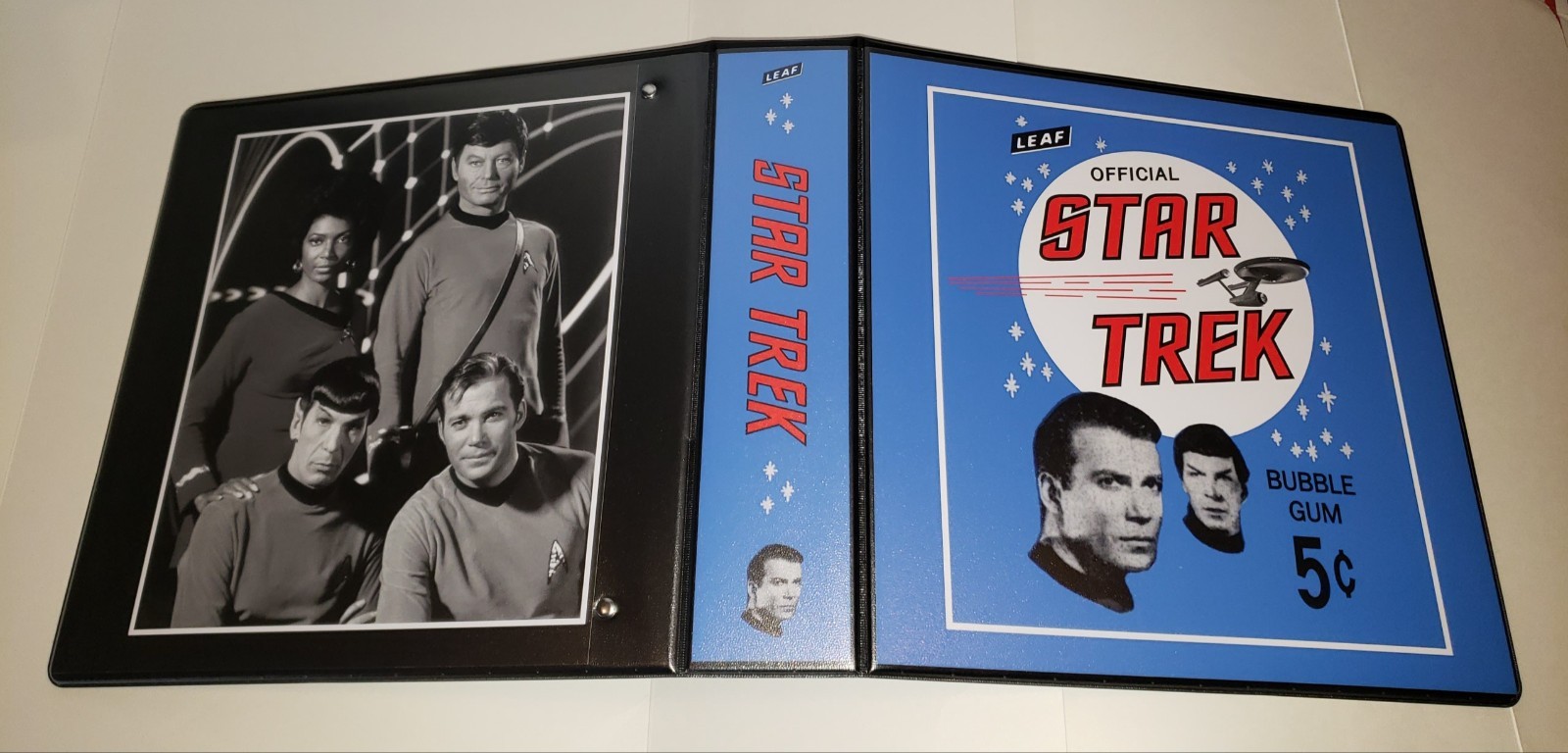 STAR TREK Original Series Custom 3-Ring Binder 1967 Trading Card Album