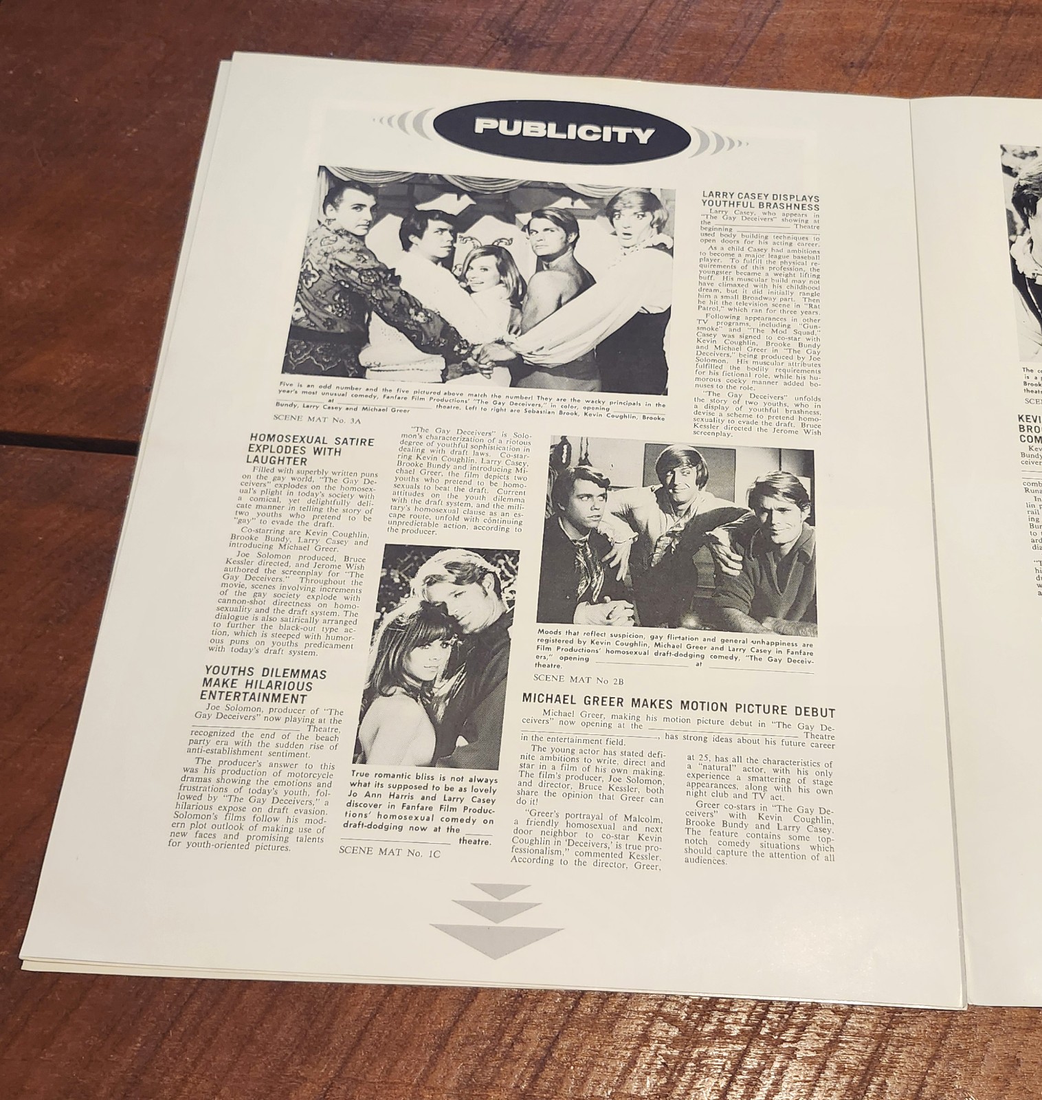 The Gay Deceivers Movie Pressbook Campaign 1969 LGBTQ Comedy