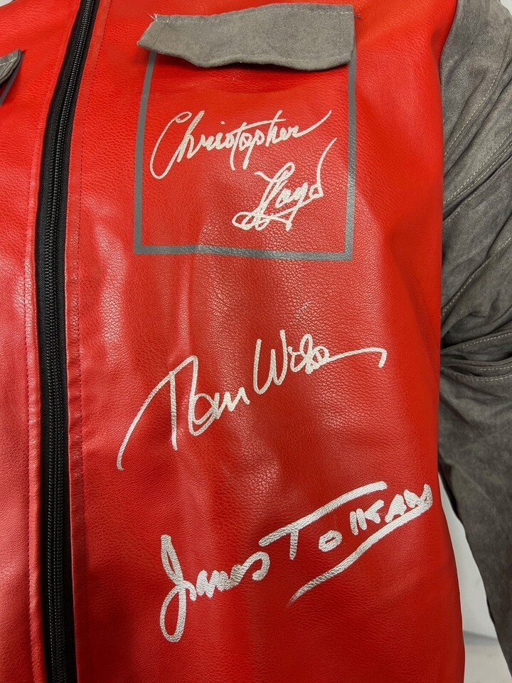 Back To The Future Cast Autograph Signed Jacket BAS Fox Lloyd Lea Wilson Tolkan