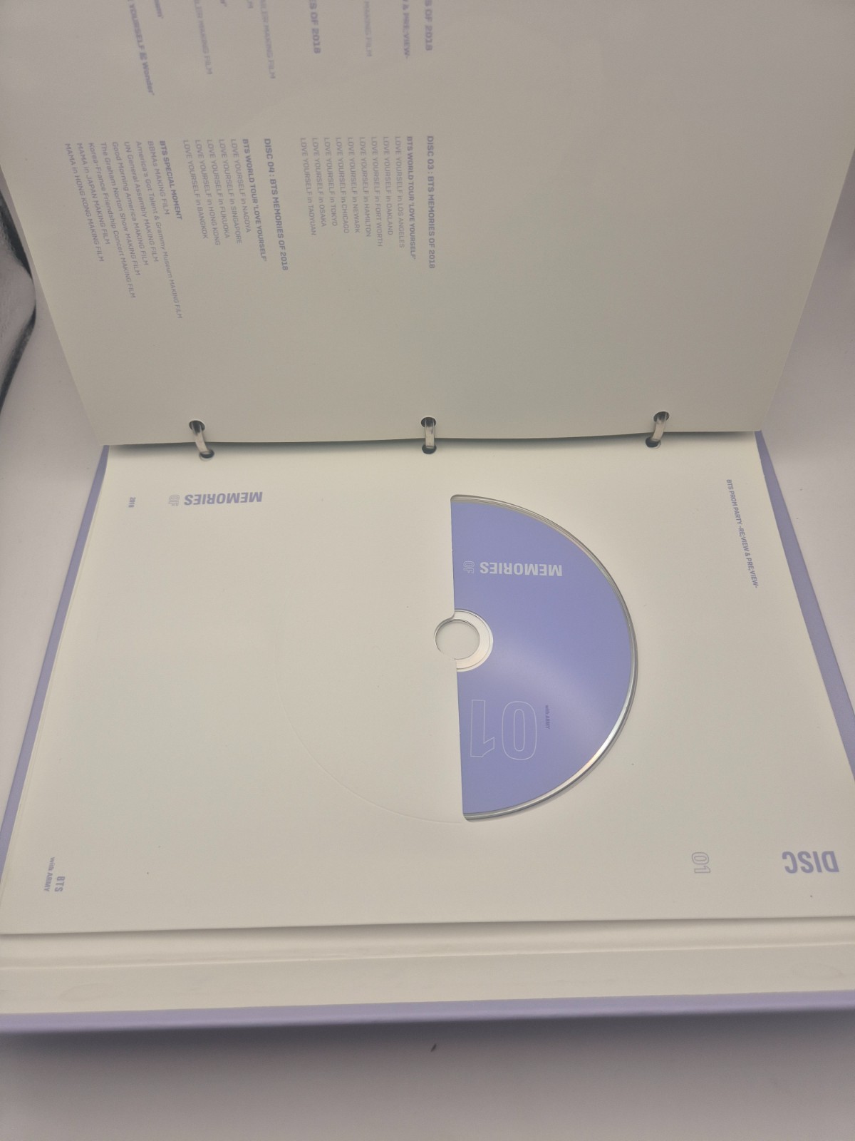 BTS Memories of 2018 DVD Photobook & Disc Only Official K-POP
