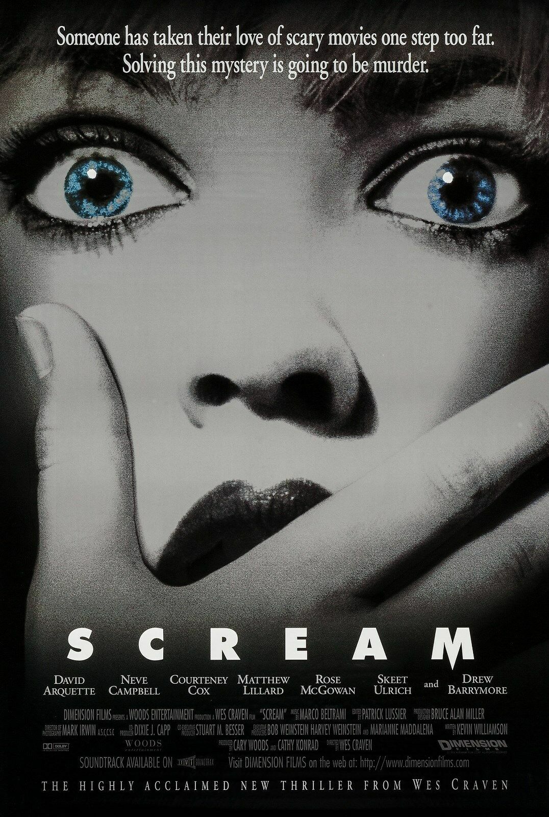 SCREAM (1996) ORIGINAL MOVIE POSTER – ROLLED