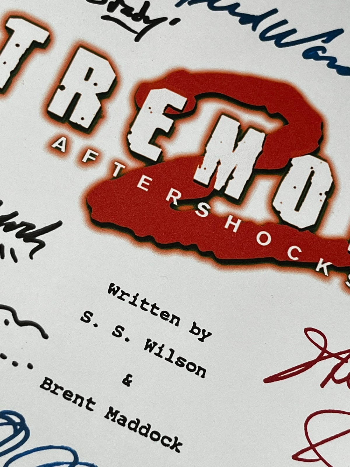 Tremors & Tremors 2 Scripts Signed- Autograph Reprints- Graboids