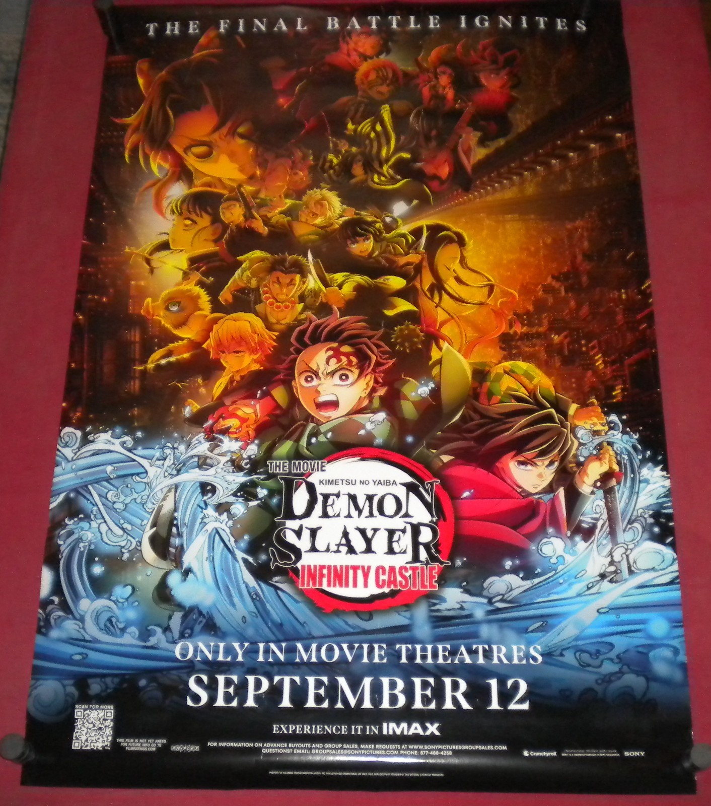 Demon Slayer: Kimetsu no Yaiba- The Movie Infinity Castle Movie Poster 27×40 D/S