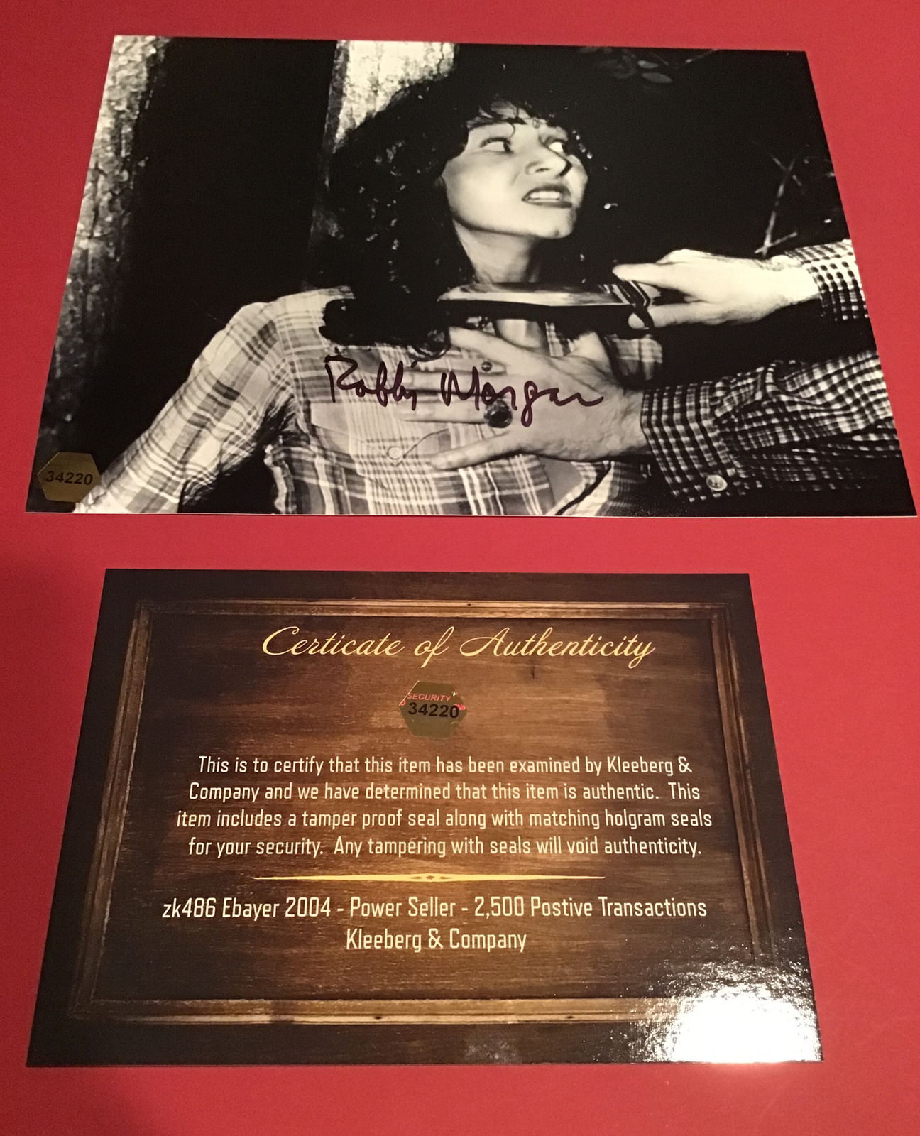 Autograph ROBBI MORGAN 8×10 PHOTO ABBI FRIDAY THE 13TH COA Horror