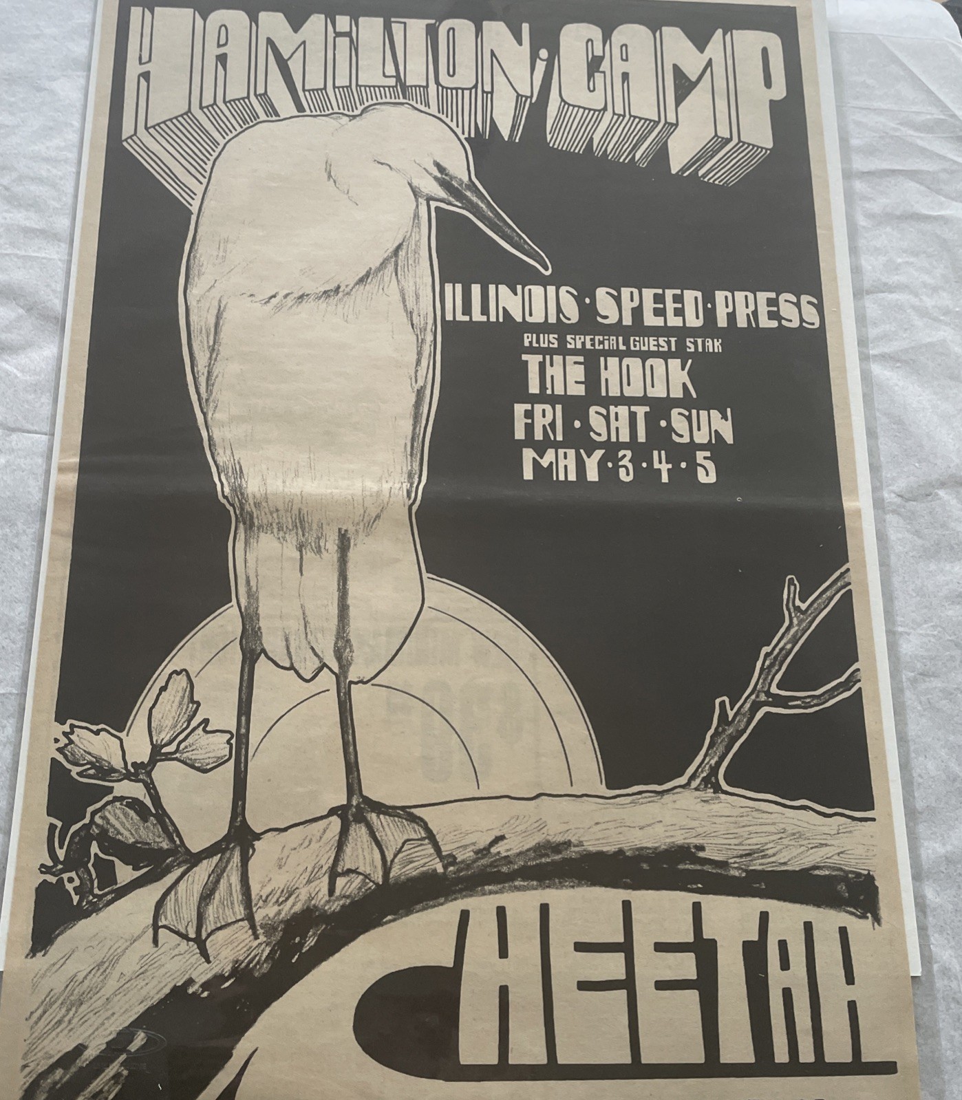 1968 Hamilton Camp, The Hook, CHEETAH CLUB , Concert Ad