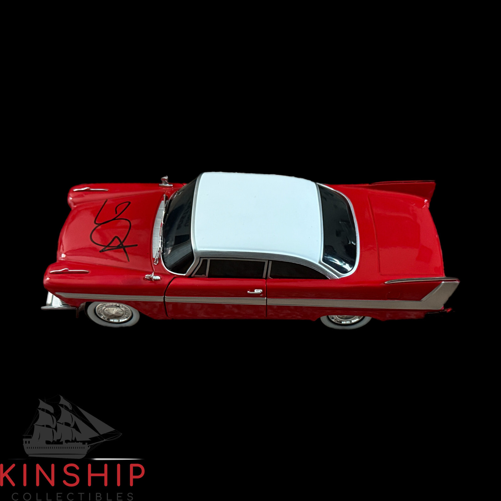 John Carpenter signed Christine 1958 Pylmouth Fury 1:24 Diecast Car JSA COA ZQTY