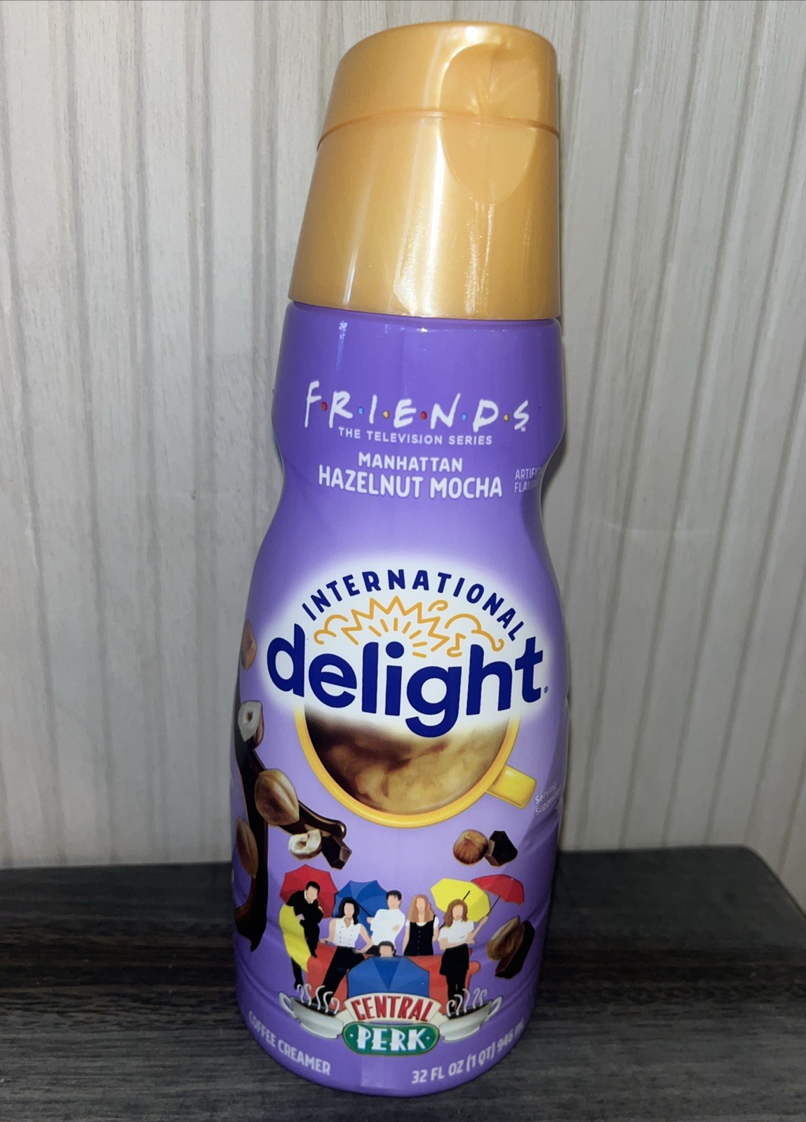 International Delight FRIENDS TV Show Central Perk Coffee Creamer bottle EMPTY