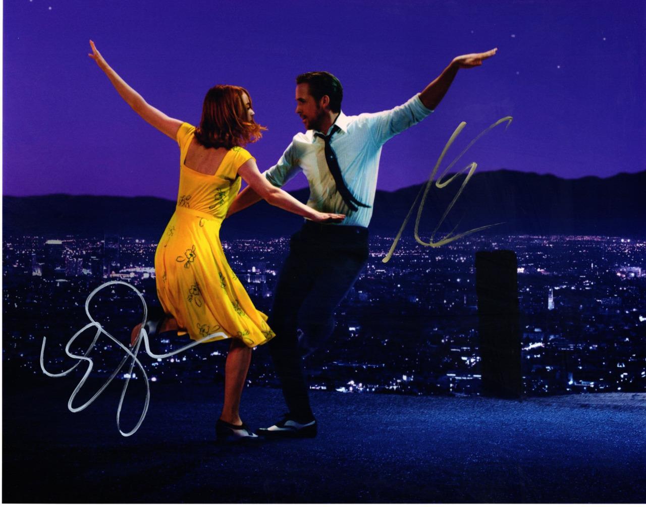Emma Stone Ryan Gosling signed 11×14 Picture autographed Photo Pic and COA