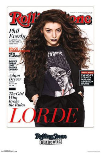 2014 LORDE ROLLING STONE MAGAZINE COVER POSTER PRINT 22×34 NEW FREE SHIP