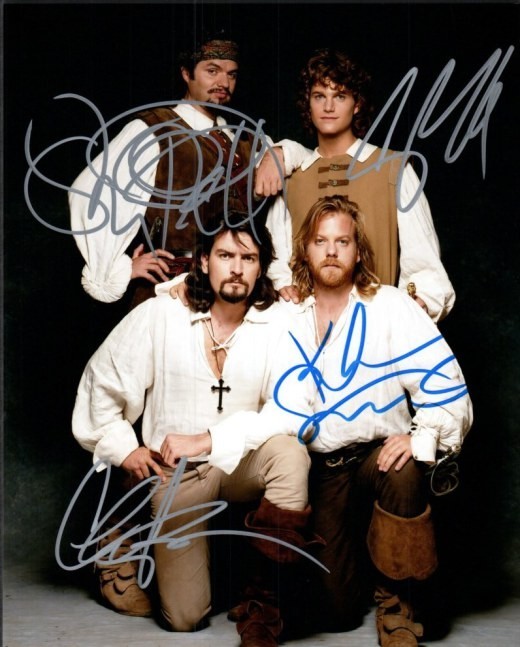 Three Musketeers Autographed Original 8×10 Photo LOA TTM