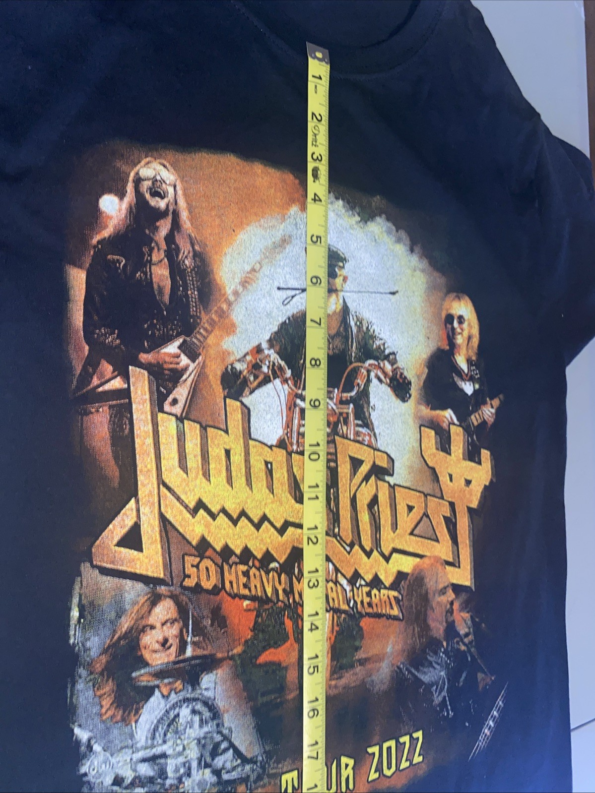 Judas Priest 2022 Tour Shirt 50 Heavy Metal Years, Size Small