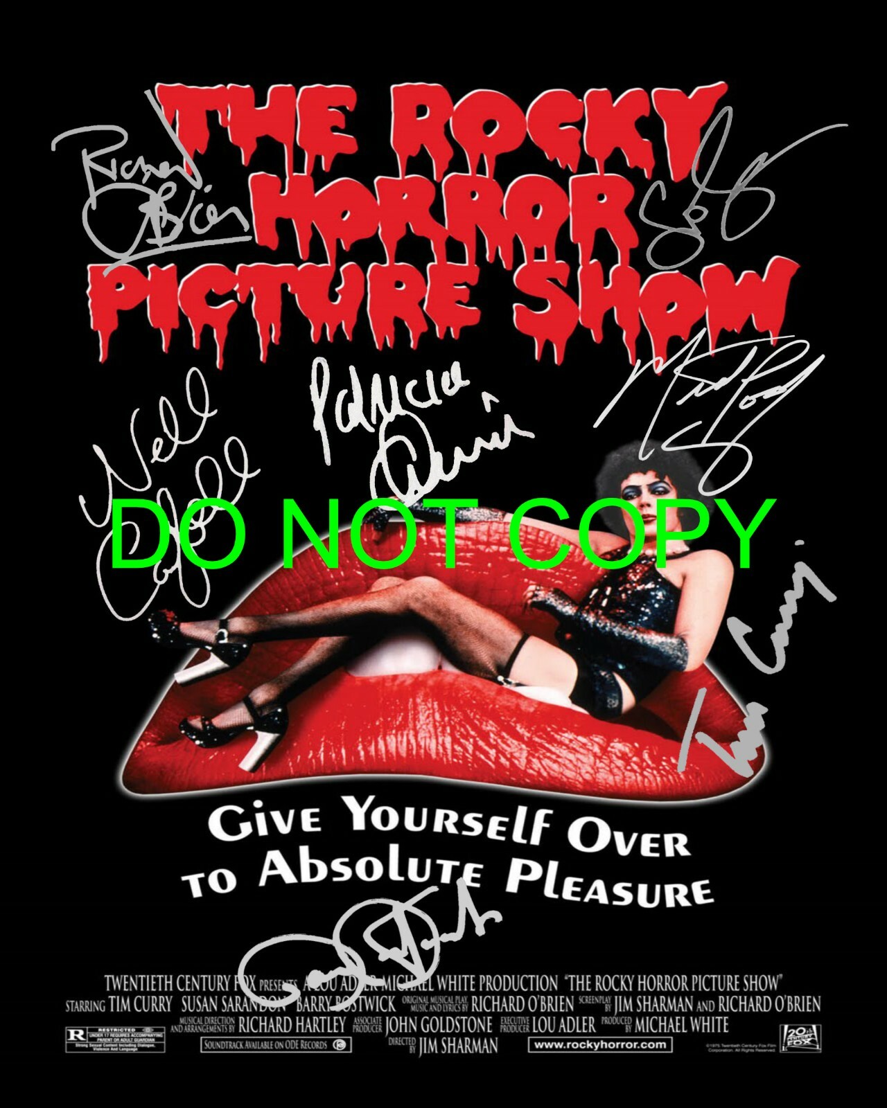 The Rocky Horror Picture Show 8×10 CAST SIGNED REPRINT Photo Poster #1