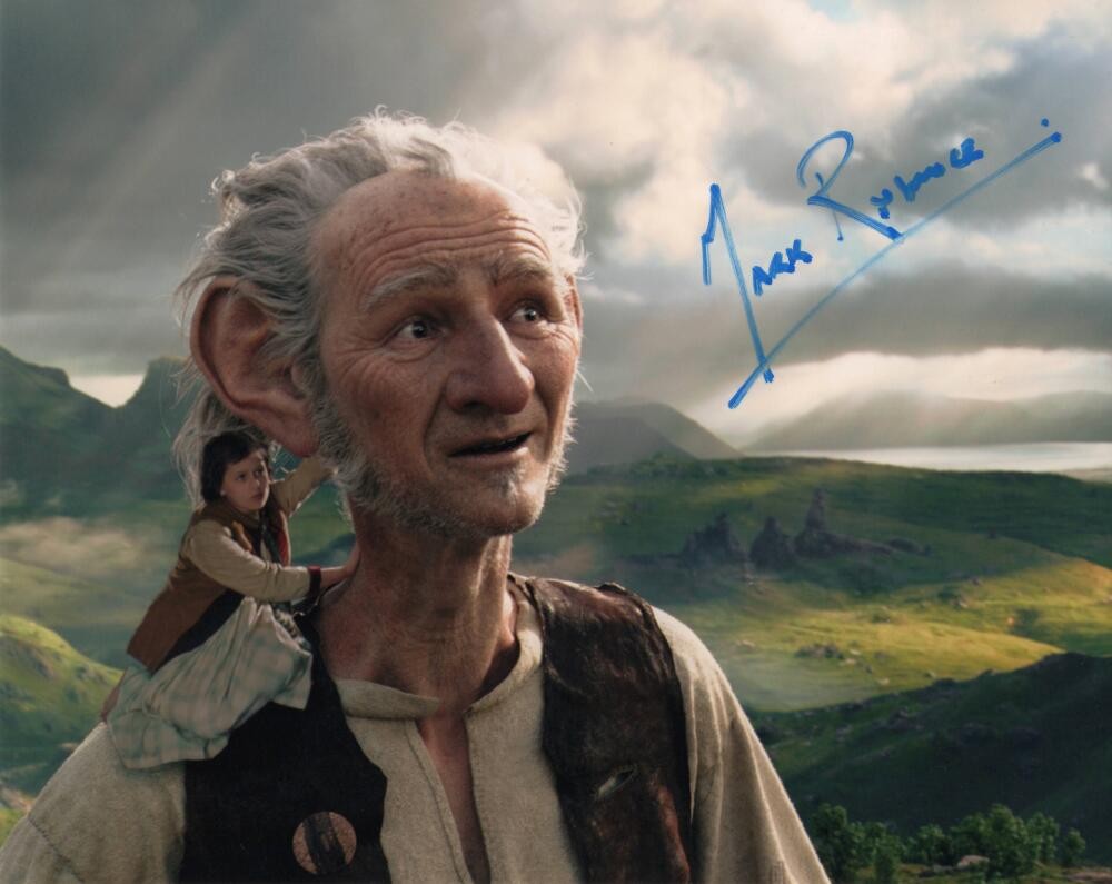 Mark Rylance Signed Autograph 8×10 Photo – Dahl BFG Star w/ Rare Full Signature