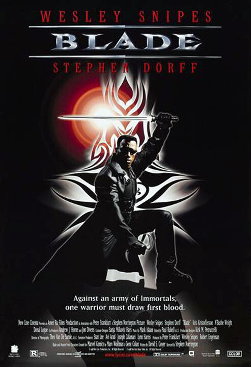 Blade (1998) DVD/Video Poster, Original, SS, Unused, Near Mint, Rolled