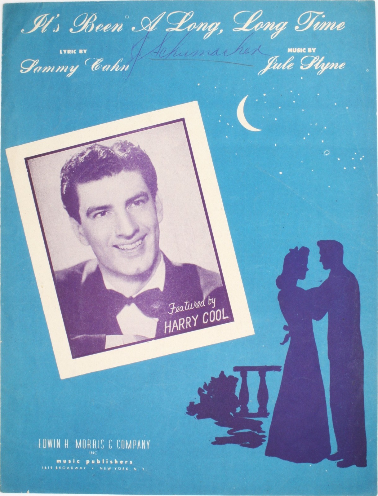 1945 Sheet Music Its Been a Long Long Time Sammy Cahn Jule Styne Harry Cool WWII