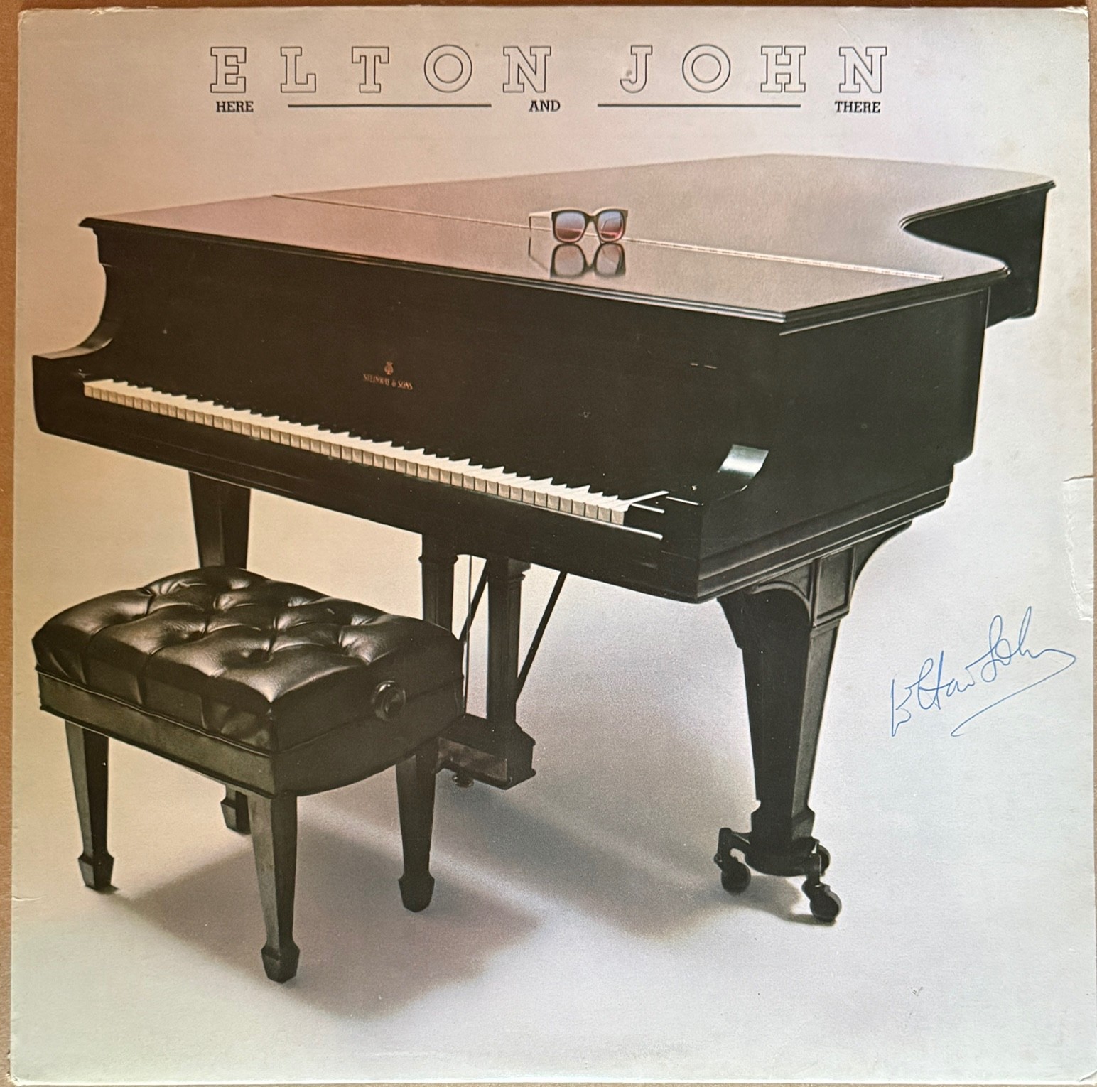 Elton John : signed Here & There autographed LP vinyl JSA LOA